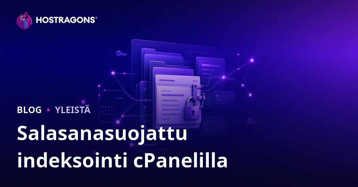 Salasanasuojattu indeksointi cPanelilla