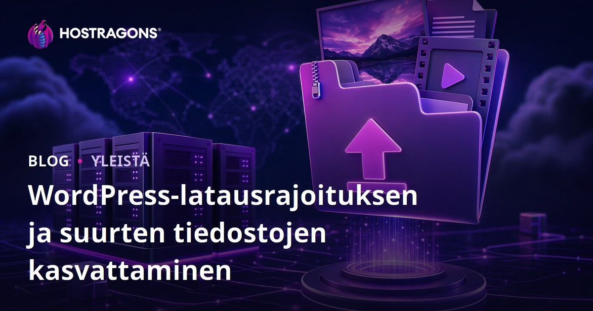 WordPress-latausrajoituksen ja suurten tiedostojen kasvattaminen