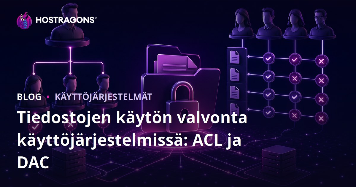 Tiedostojen käytön valvonta käyttöjärjestelmissä: ACL ja DAC