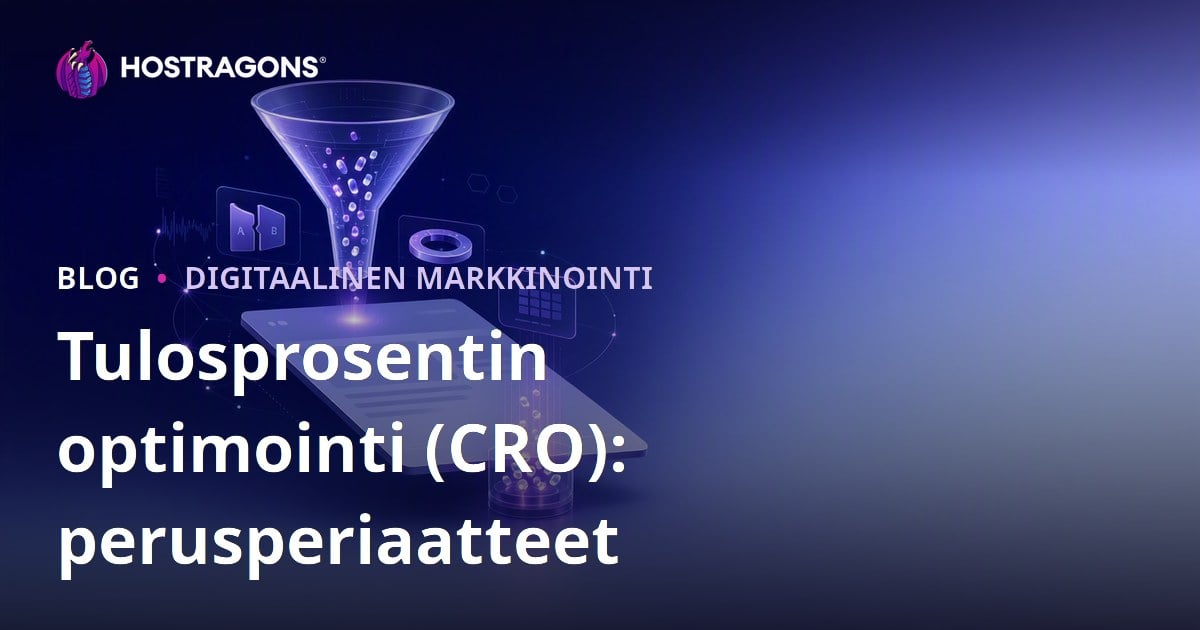 Tulosprosentin optimointi (CRO): perusperiaatteet