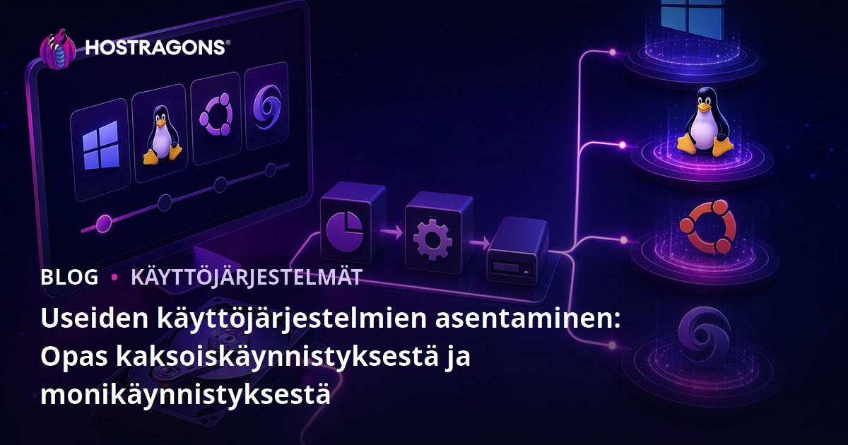 Useiden käyttöjärjestelmien asentaminen: Opas kaksoiskäynnistyksestä ja monikäynnistyksestä