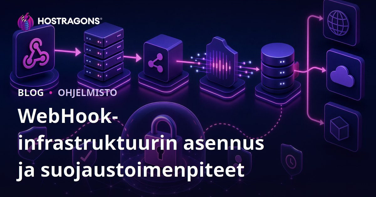 WebHook-infrastruktuurin asennus ja suojaustoimenpiteet