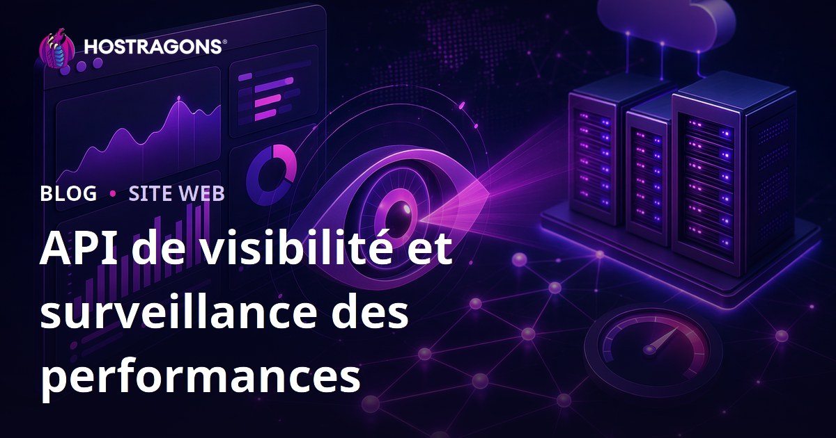 API de visibilité et surveillance des performances