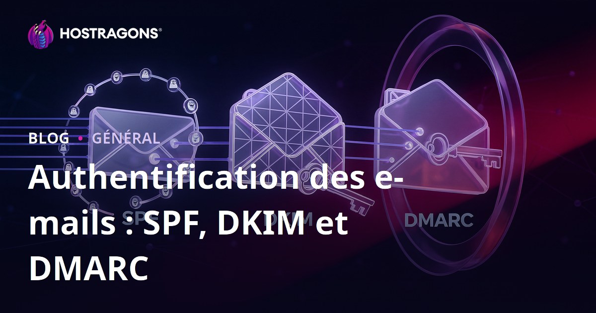 Authentification des e-mails : SPF, DKIM et DMARC