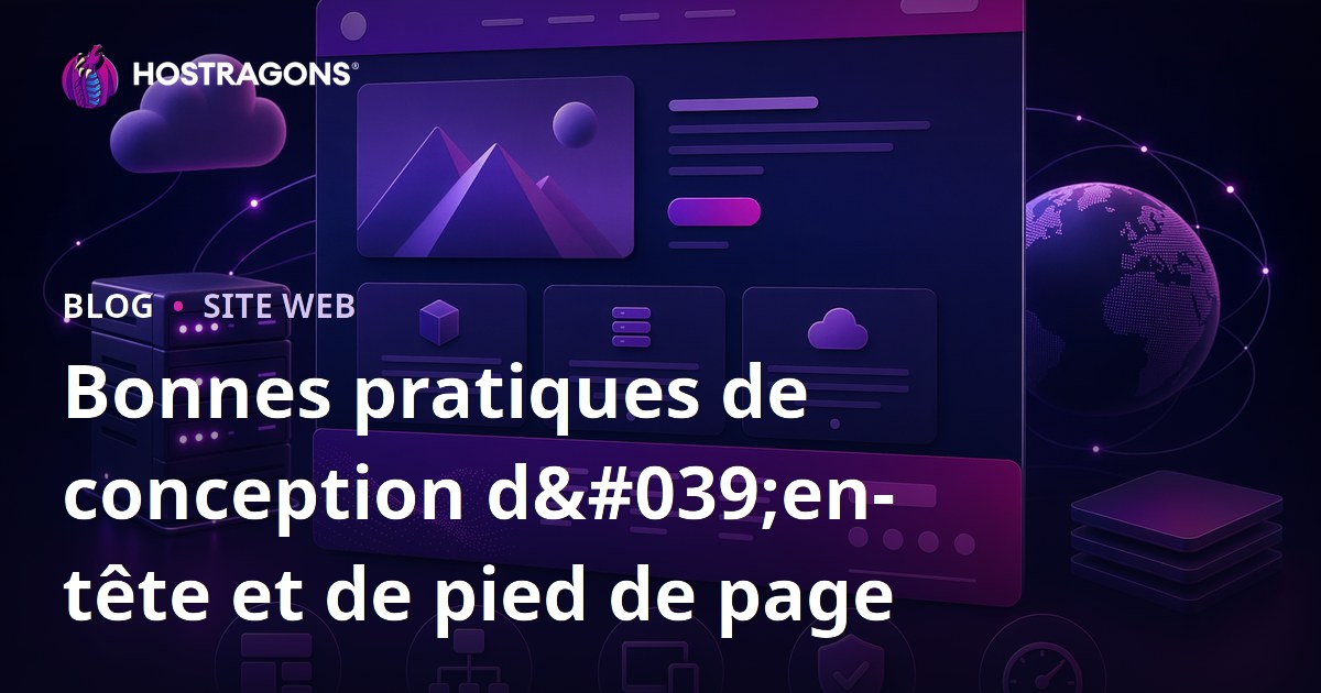 Bonnes pratiques de conception d'en-tête et de pied de page