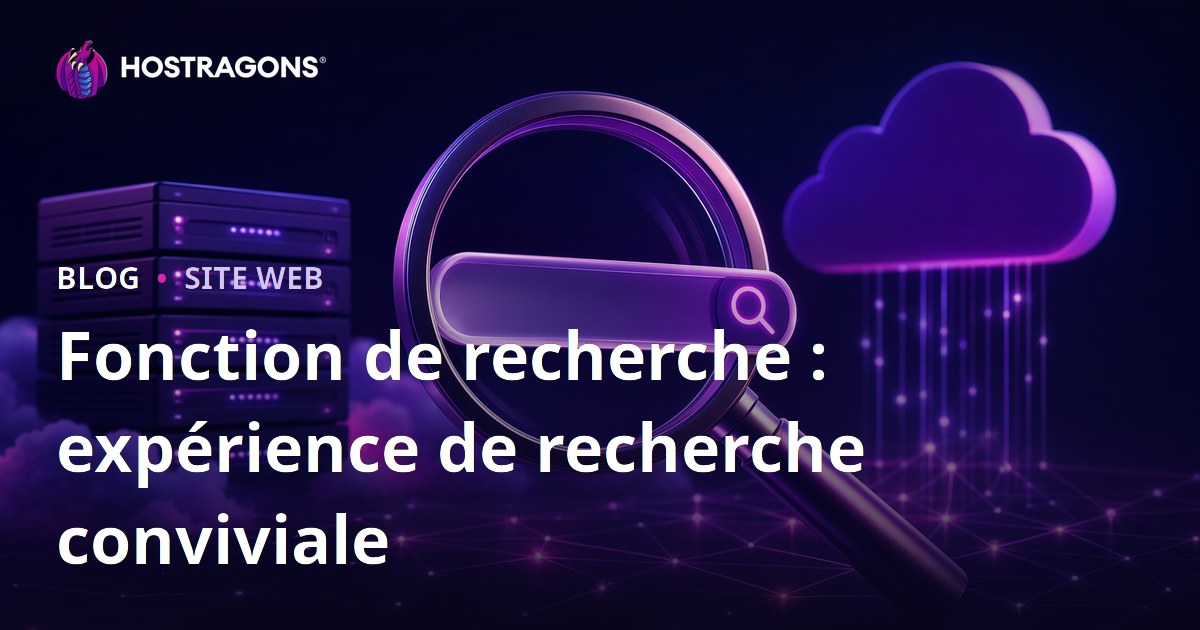 Fonction de recherche : expérience de recherche conviviale