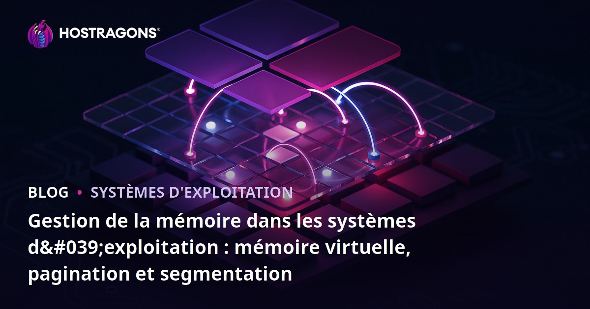 Gestion de la mémoire dans les systèmes d'exploitation : mémoire virtuelle, pagination et segmentation