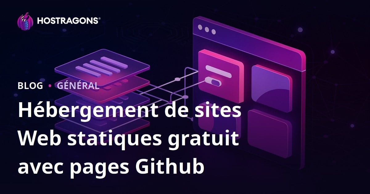 Hébergement de sites Web statiques gratuit avec pages Github