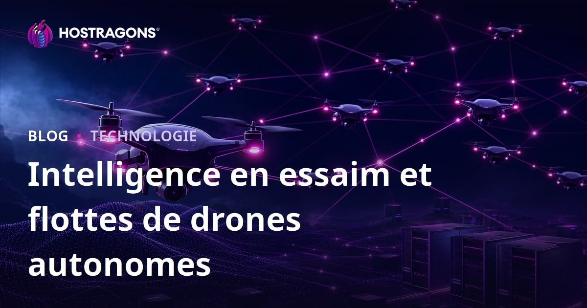 Intelligence en essaim et flottes de drones autonomes