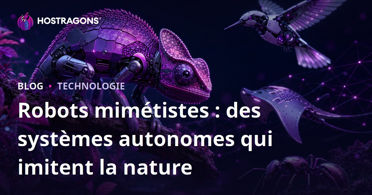 Robots mimétistes : des systèmes autonomes qui imitent la nature