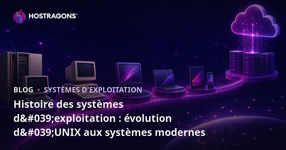Histoire des systèmes d'exploitation : évolution d'UNIX aux systèmes modernes
