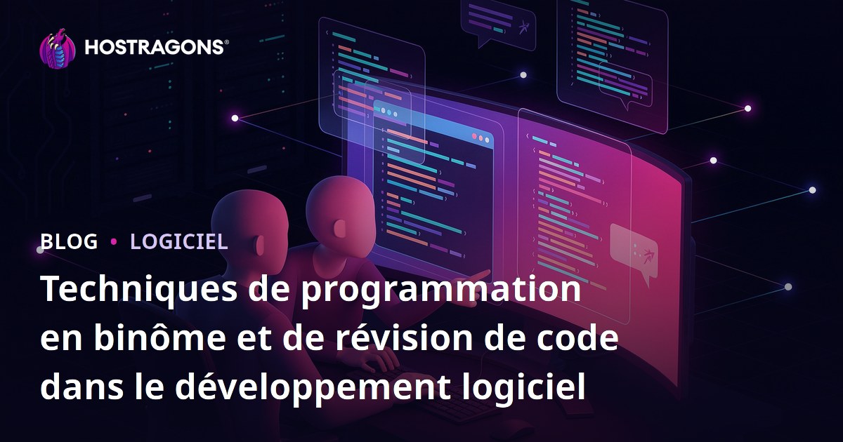 Techniques de programmation en binôme et de révision de code dans le développement logiciel
