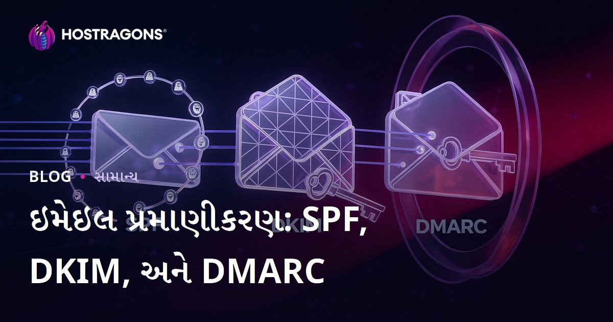 ઇમેઇલ પ્રમાણીકરણ: SPF, DKIM, અને DMARC