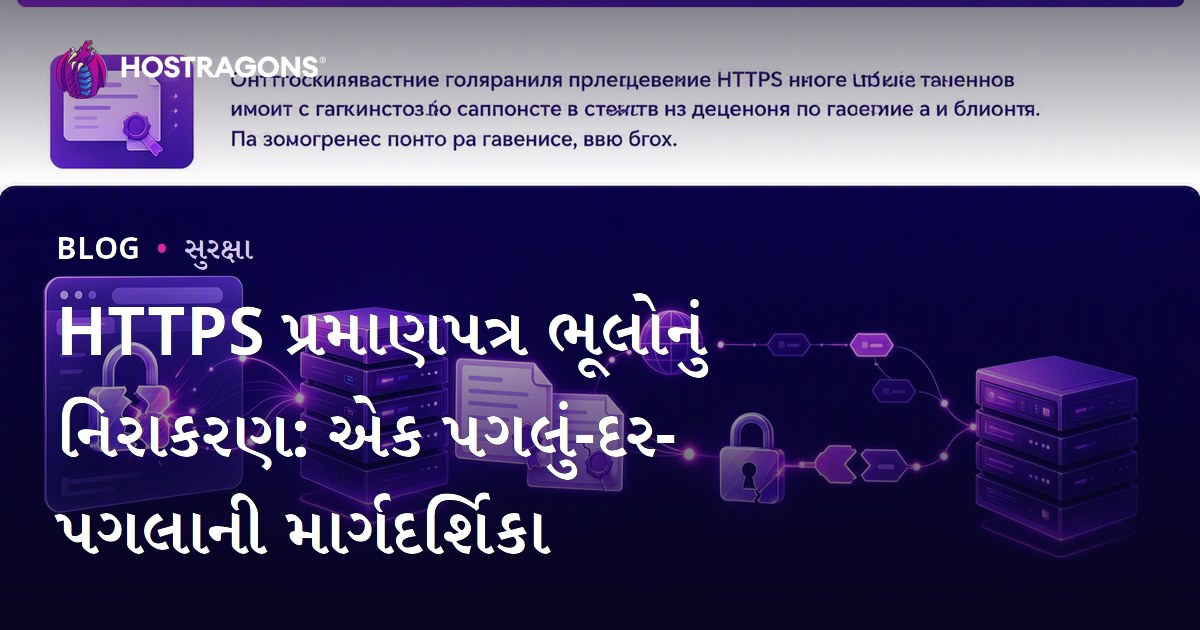 HTTPS પ્રમાણપત્ર ભૂલોનું નિરાકરણ: એક પગલું-દર-પગલાની માર્ગદર્શિકા
