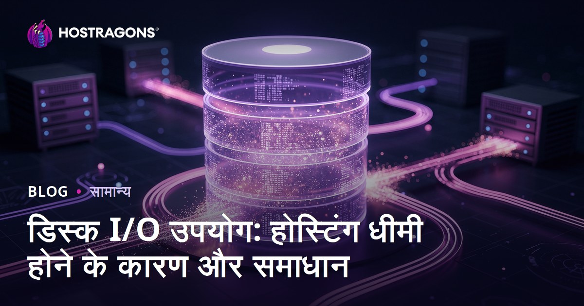 डिस्क I/O उपयोग: होस्टिंग धीमी होने के कारण और समाधान
