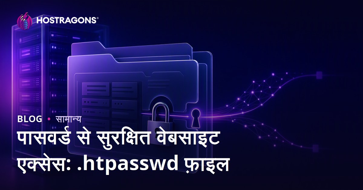 पासवर्ड से सुरक्षित वेबसाइट एक्सेस: .htpasswd फ़ाइल
