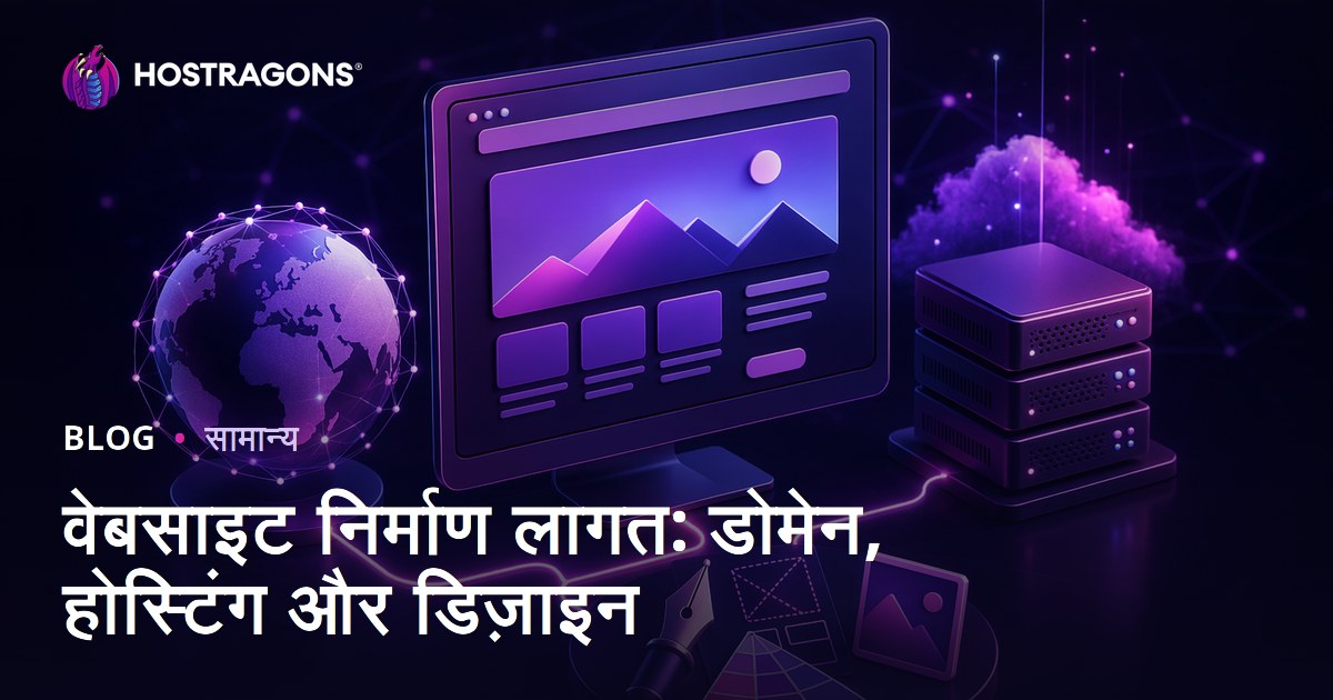 वेबसाइट निर्माण लागत: डोमेन, होस्टिंग और डिज़ाइन