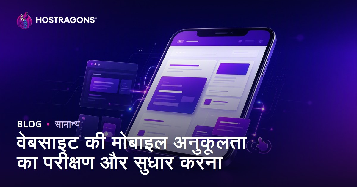 वेबसाइट की मोबाइल अनुकूलता का परीक्षण और सुधार करना