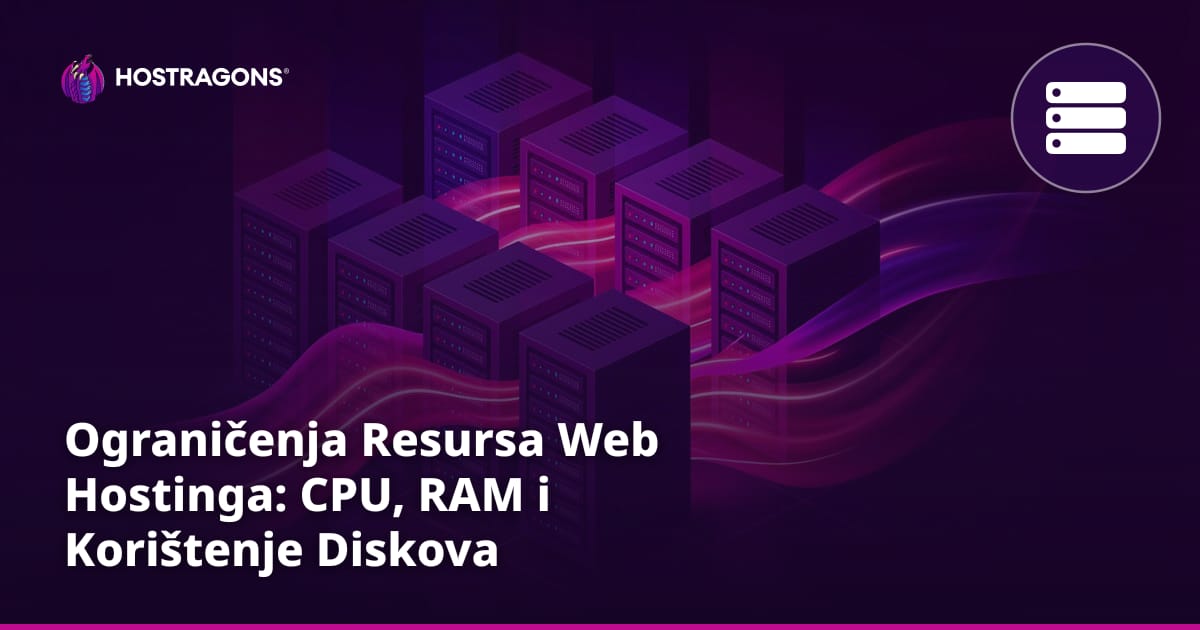 Ograničenja Resursa Web Hostinga: CPU, RAM i Korištenje Diskova