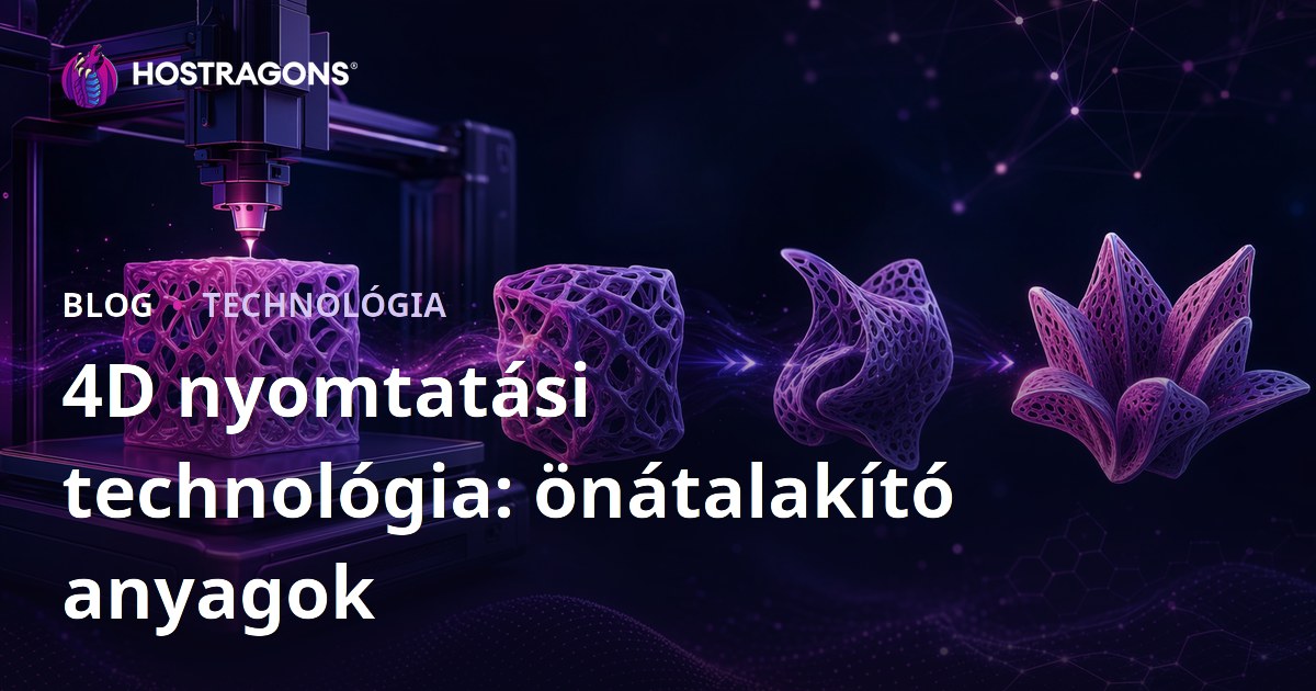 4D nyomtatási technológia: önátalakító anyagok