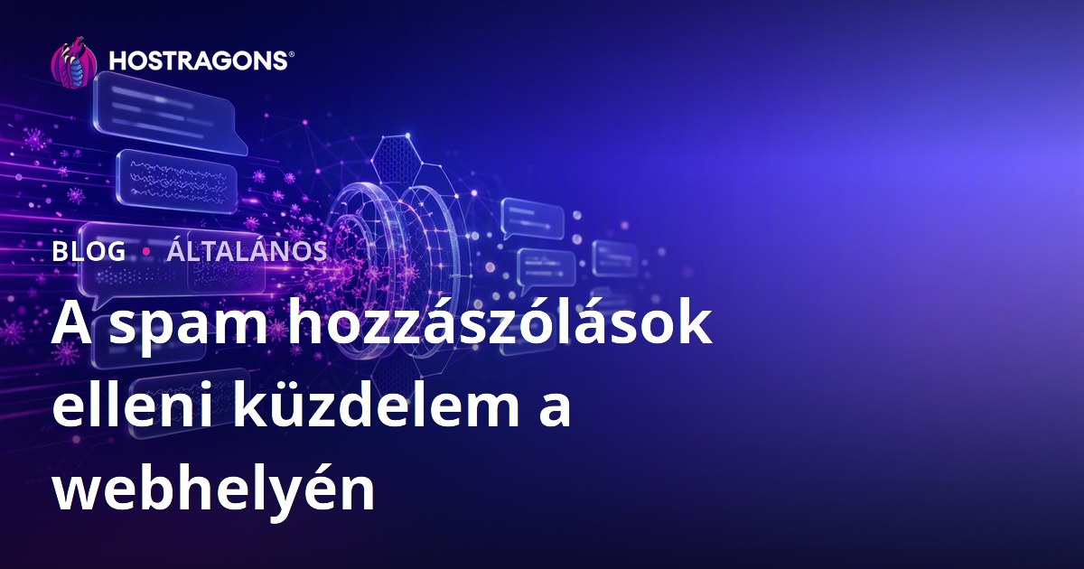 A spam hozzászólások elleni küzdelem a webhelyén