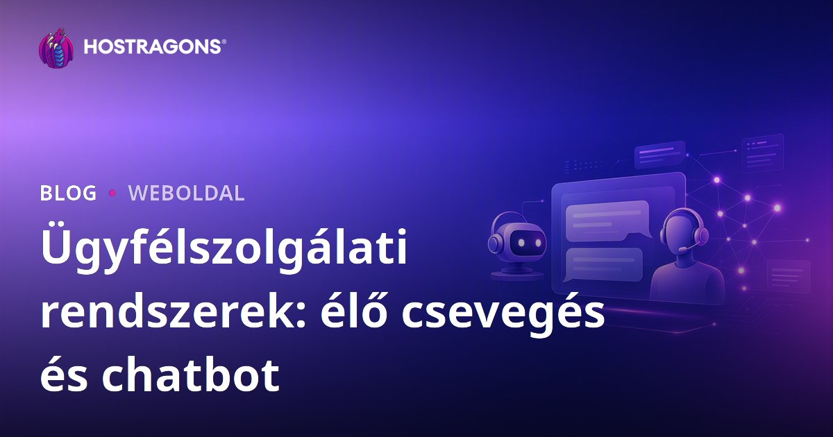 Ügyfélszolgálati rendszerek: élő csevegés és chatbot