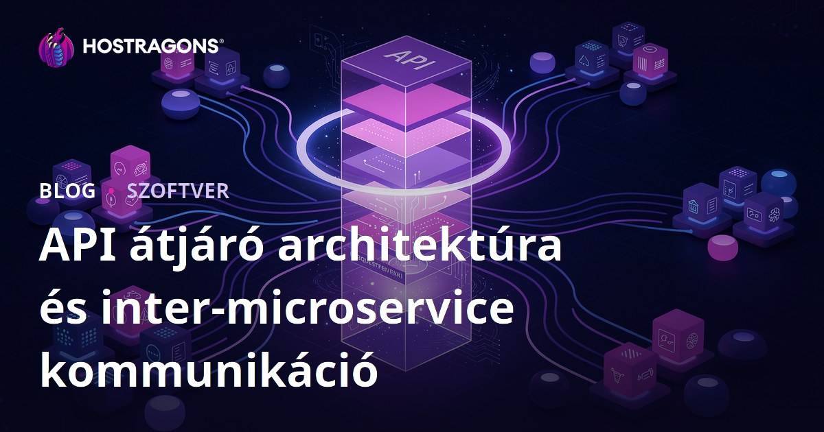 API átjáró architektúra és inter-microservice kommunikáció