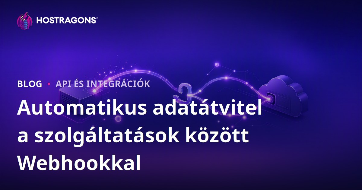 Automatikus adatátvitel a szolgáltatások között Webhookkal