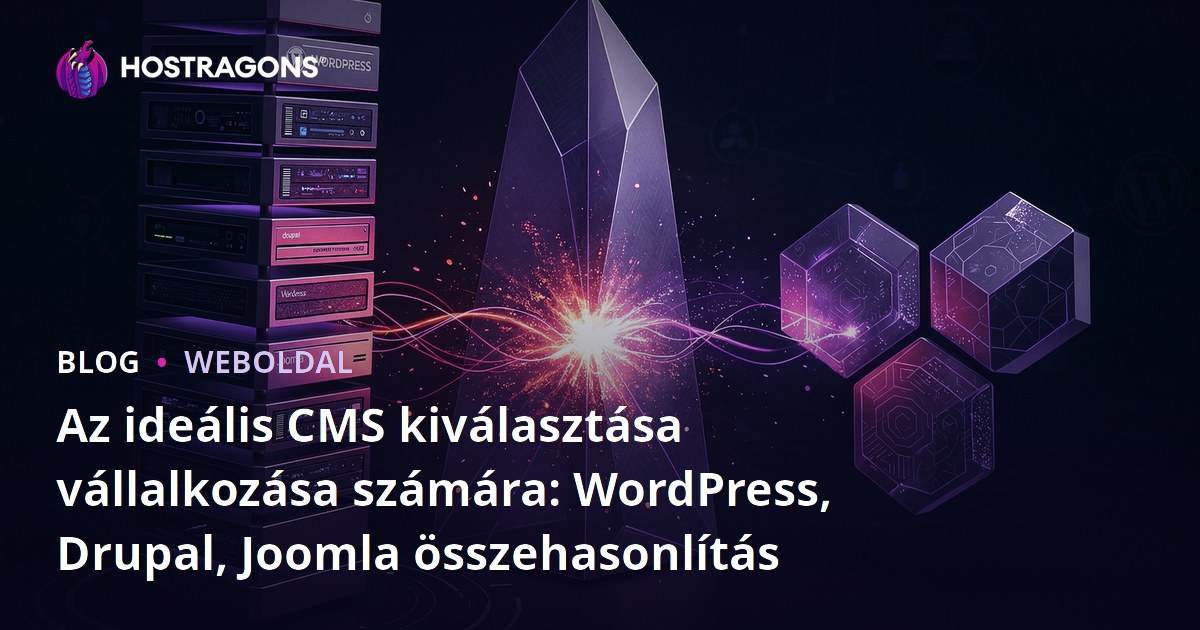 Az ideális CMS kiválasztása vállalkozása számára: WordPress, Drupal, Joomla összehasonlítás