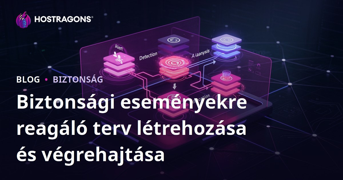 Biztonsági eseményekre reagáló terv létrehozása és végrehajtása