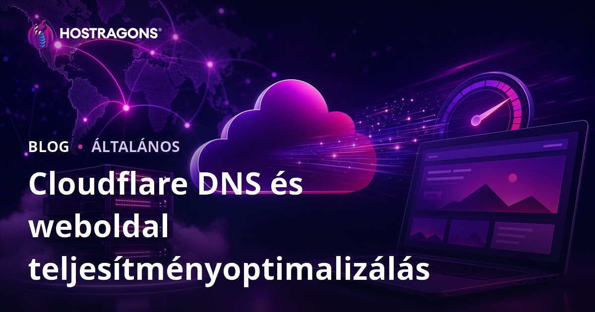 Cloudflare DNS és weboldal teljesítményoptimalizálás