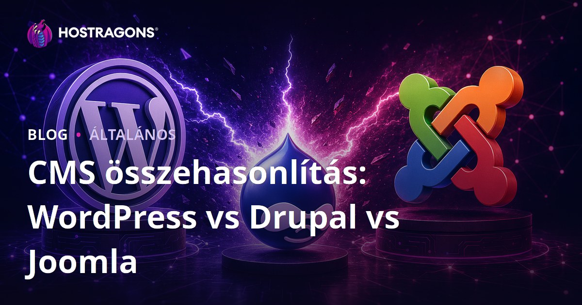 CMS összehasonlítás: WordPress vs Drupal vs Joomla