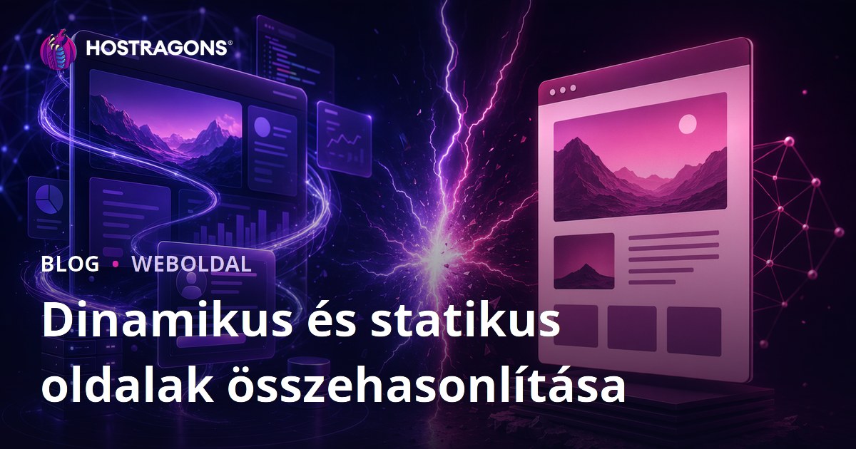Dinamikus és statikus oldalak összehasonlítása