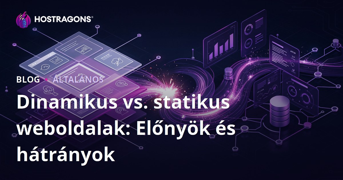 Dinamikus vs. statikus weboldalak: Előnyök és hátrányok