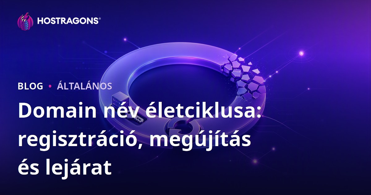 Domain név életciklusa: regisztráció, megújítás és lejárat
