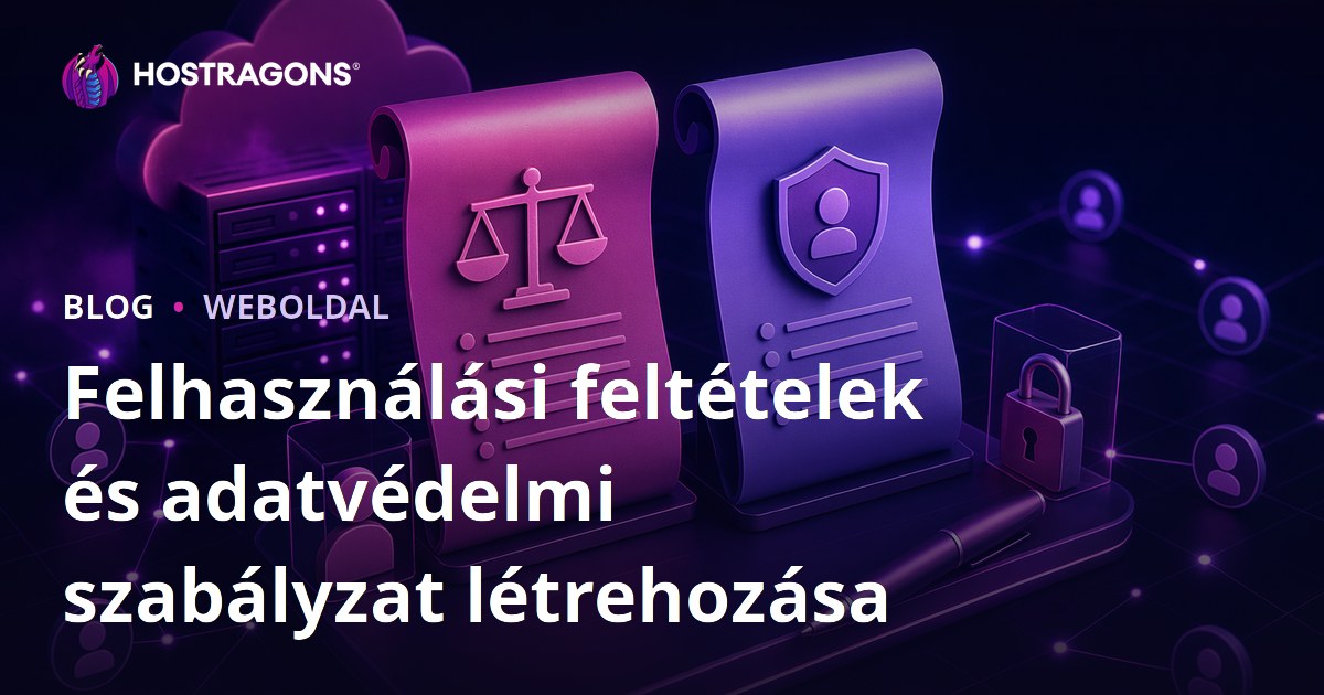 Felhasználási feltételek és adatvédelmi szabályzat létrehozása