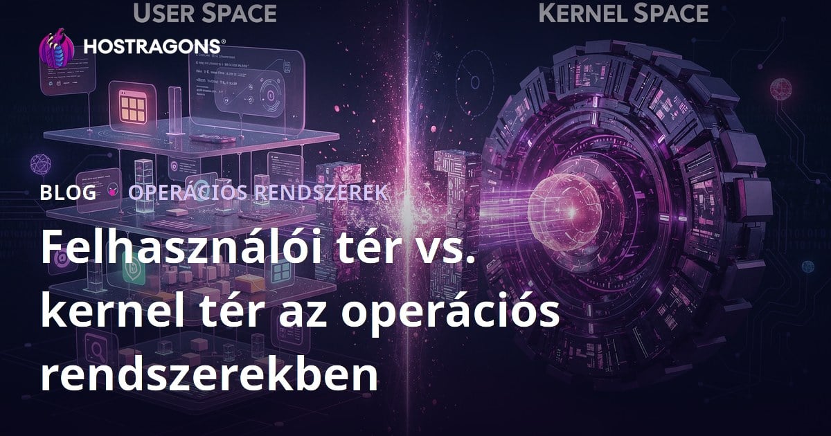 Felhasználói tér vs. kernel tér az operációs rendszerekben