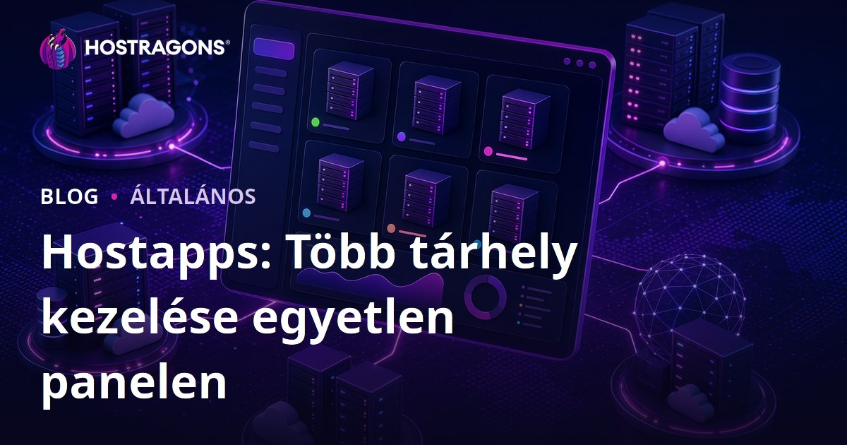 Hostapps: Több tárhely kezelése egyetlen panelen