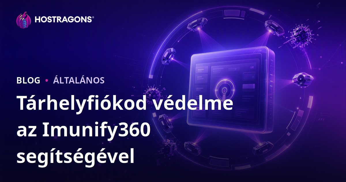Tárhelyfiókod védelme az Imunify360 segítségével