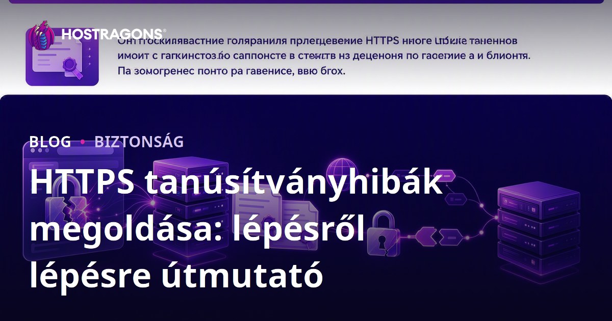 HTTPS tanúsítványhibák megoldása: lépésről lépésre útmutató