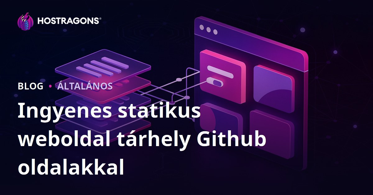 Ingyenes statikus weboldal tárhely Github oldalakkal