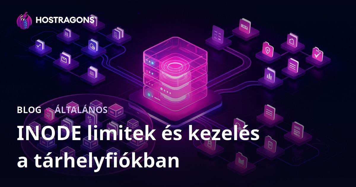 INODE limitek és kezelés a tárhelyfiókban