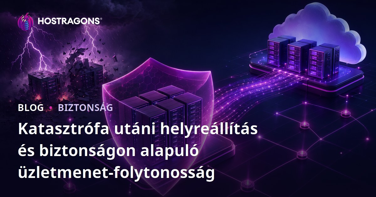 Katasztrófa utáni helyreállítás és biztonságon alapuló üzletmenet-folytonosság