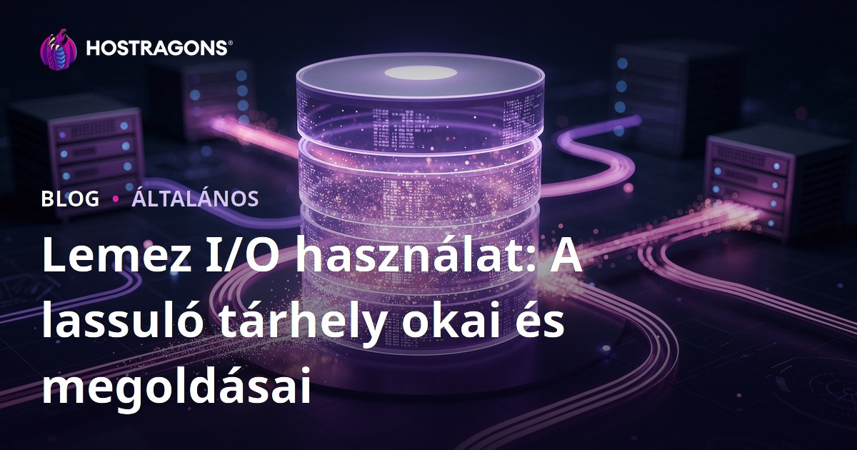 Lemez I/O használat: A lassuló tárhely okai és megoldásai