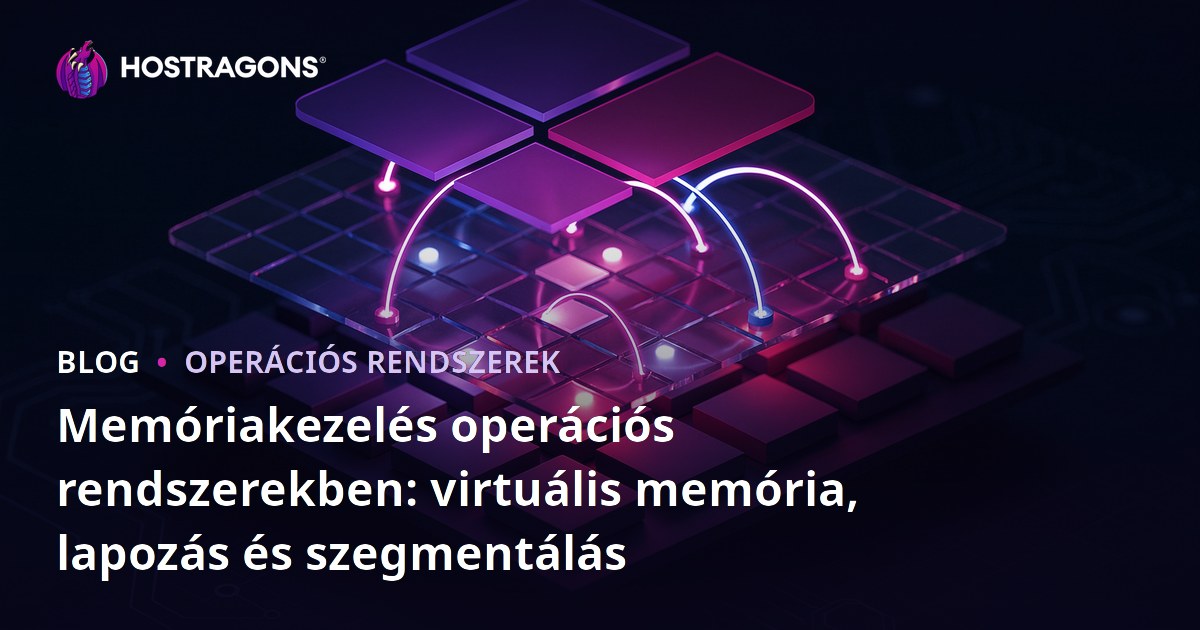 Memóriakezelés operációs rendszerekben: virtuális memória, lapozás és szegmentálás