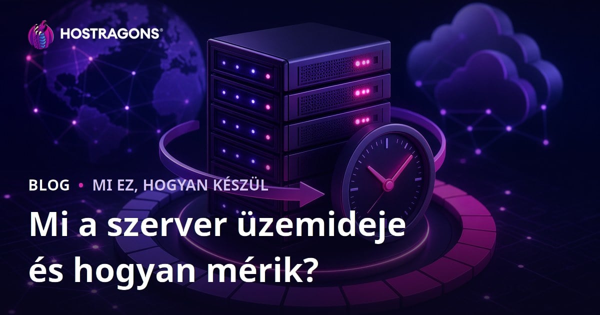 Mi a szerver üzemideje és hogyan mérik?