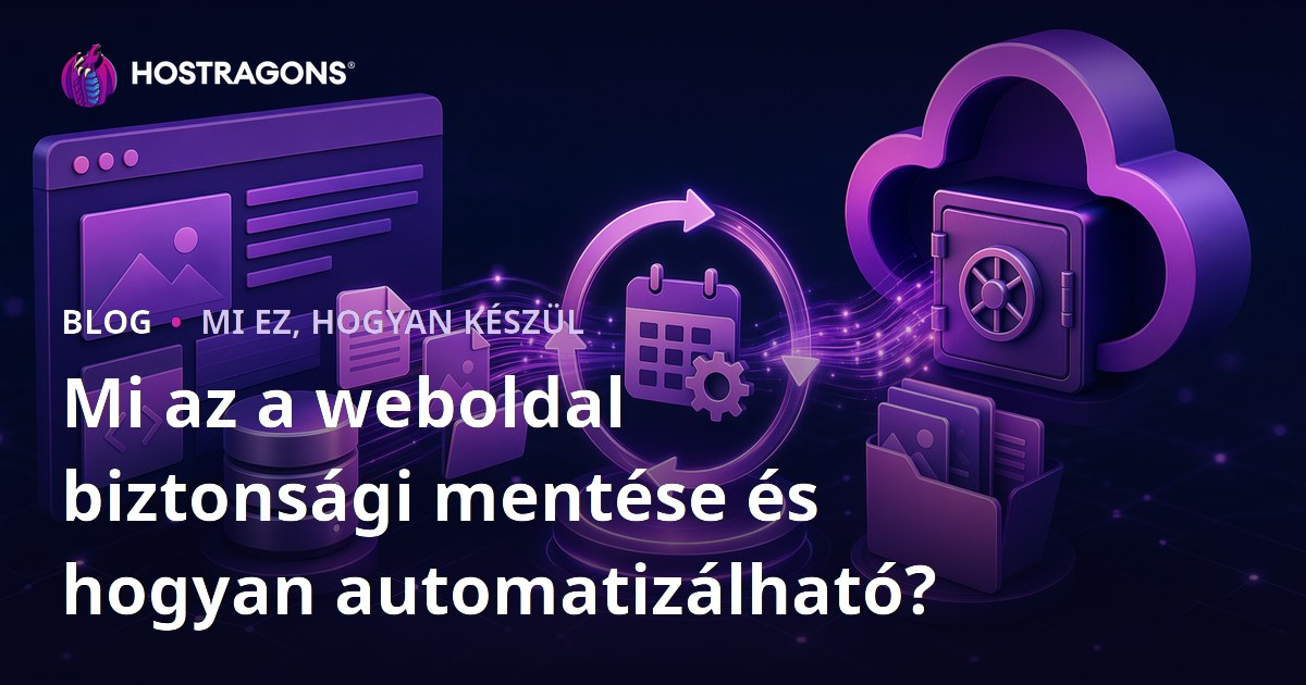 Mi az a weboldal biztonsági mentése és hogyan automatizálható?