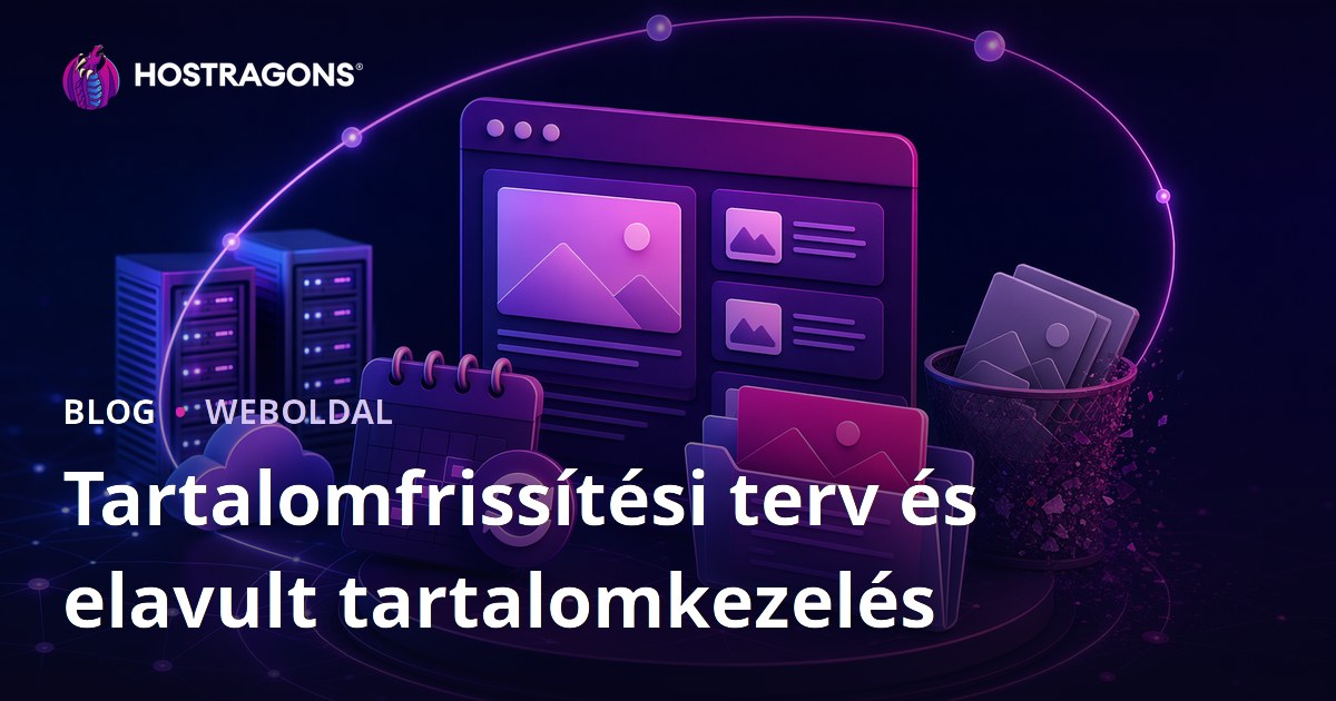 Tartalomfrissítési terv és elavult tartalomkezelés