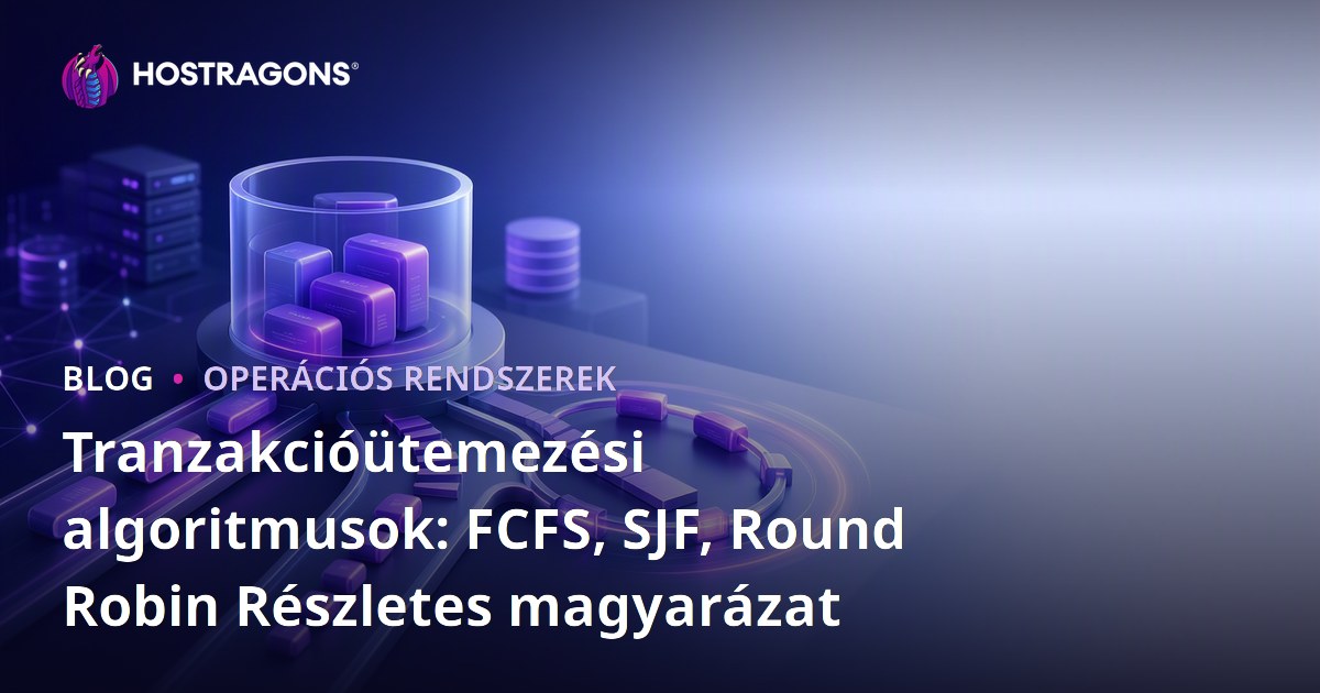 Tranzakcióütemezési algoritmusok: FCFS, SJF, Round Robin Részletes magyarázat