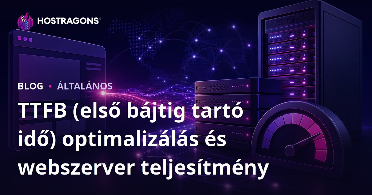 TTFB (első bájtig tartó idő) optimalizálás és webszerver teljesítmény